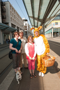 Hasen in der Saarbahn Image