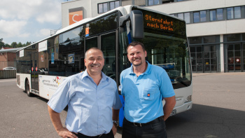 Saarbahn-Mitarbeiter bei VDV Sternfahrt - Quelle Saarbahn