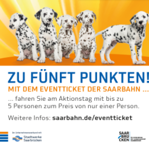 Mit dem EventTicket zum Einkaufen in die Saarbrücker City am Sonntag Mit dem EventTicket zum Einkaufen in die Saarbrücker City am Sonntag