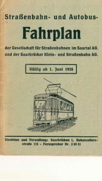 Fahrplanbuch 1938