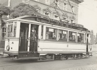 Schaffner im Triebwagen 53 Linie 16, 1933-1935
