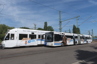 Jubiläumsbus und -Bahn, Juni 2017