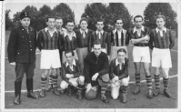 Fußballmannschaft der Straßenbahner, um 1955