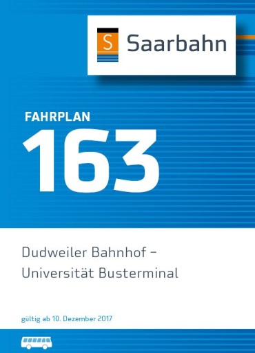 Linienfahrplan 163 Dudweiler Bahnhof - Universitäts Busterminal Image