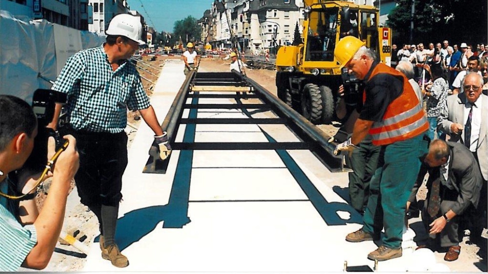 Start der Bauarbeiten, Juni 1995