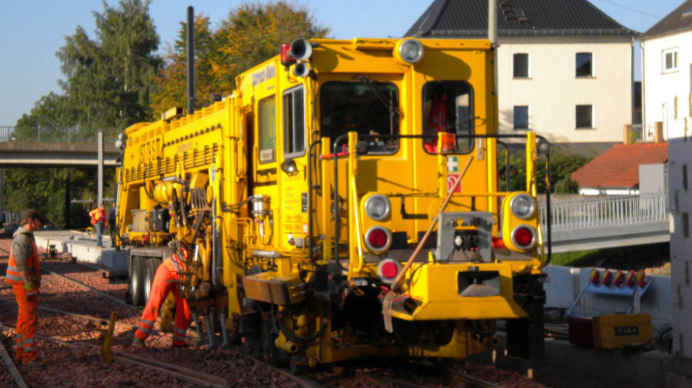 Gleisbauarbeiten Heusweiler 2010