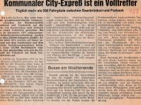 Artikel der Saarbrücker Zeitung von 1976 