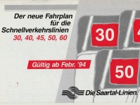 Fahrplantitel der Saartal-Linien 