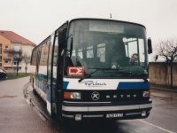 Ein Setra-Bus der Forbus wartet mit Stammfahrer Bernard Welter auf seine Abfahrt in Forbach 