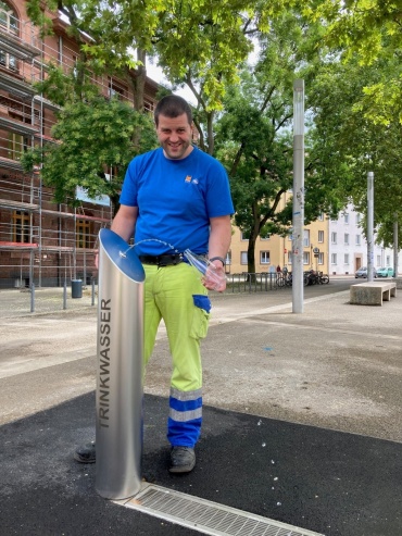 Neuer Trinkbrunnen am Landwehrplatz Image